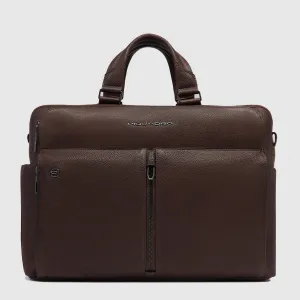 Cartella da Lavoro Piquadro Hedley Porta PC 15,6'' Testa di Moro