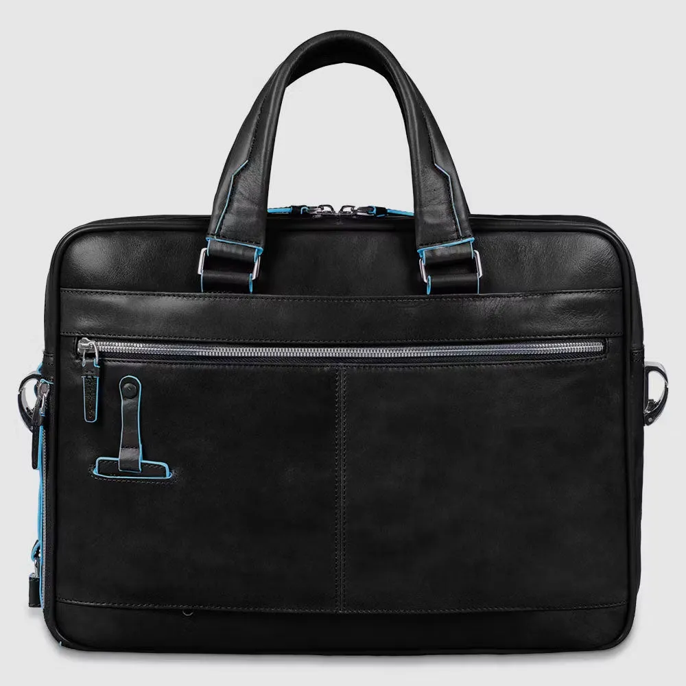 Cartella Sottile Piquadro Porta PC 14'' e Ipad®Pro 12,9'' Blue Square Nero