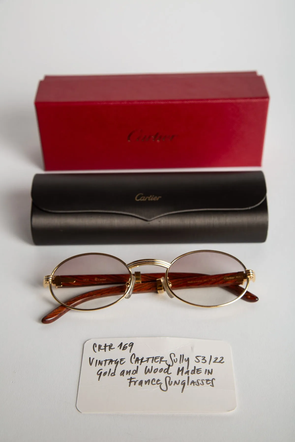 CARTIER | YELLOW GOLD SULLY 53/22 SUNGLASSES