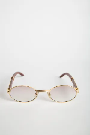 CARTIER | YELLOW GOLD SULLY 53/22 SUNGLASSES