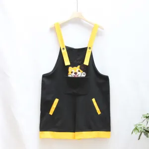 CARTOON SHIBA INU EMBROIDERED SLING SHORTS UB2496