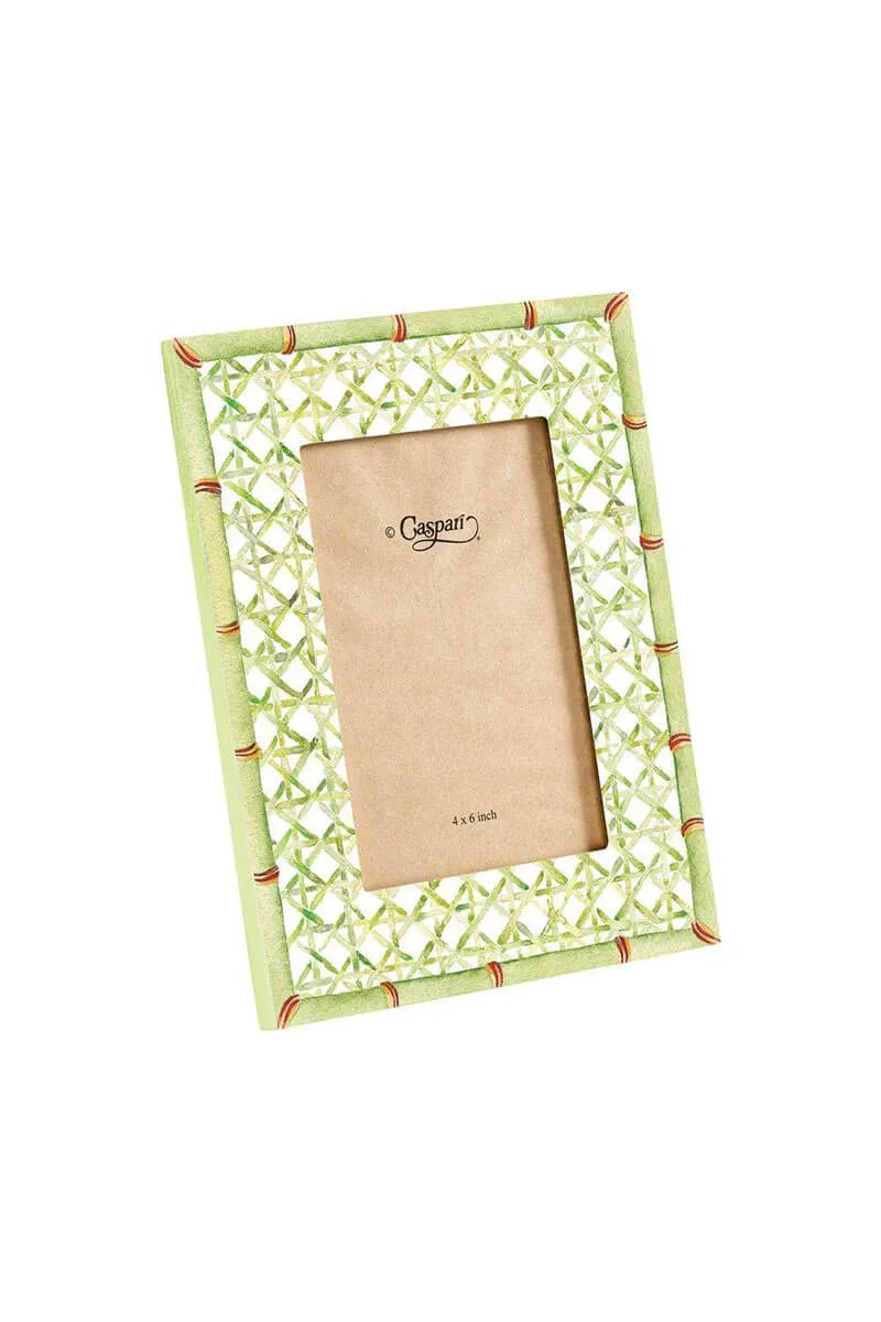 Caspari Green Trellis 4x6 Frame