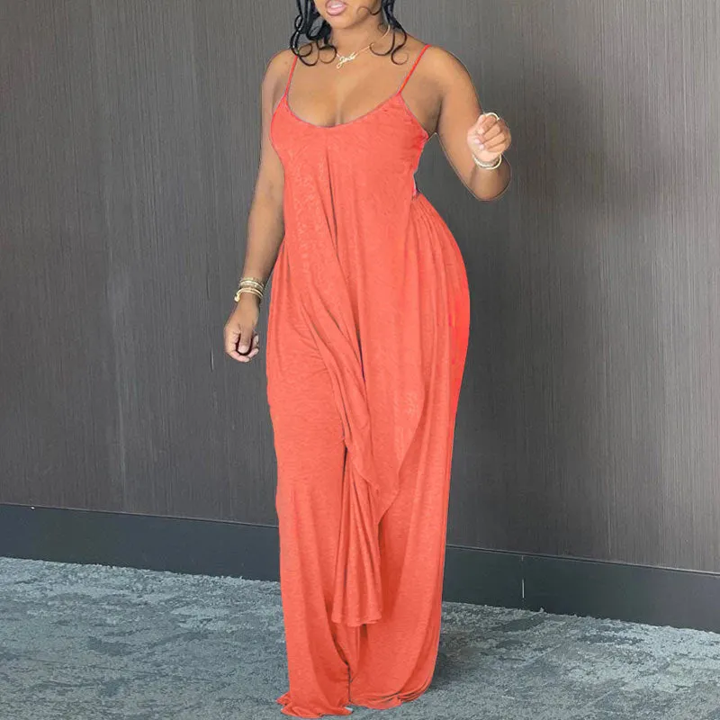 Casual Sling Top & Loose Pant 2-piece Set