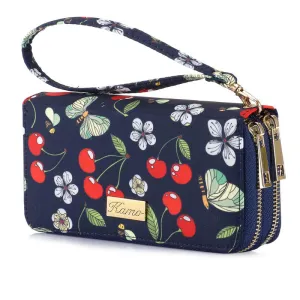 Casual Women Wallet | KAMO Flower Print Cartoon Wallet | Girl Purse