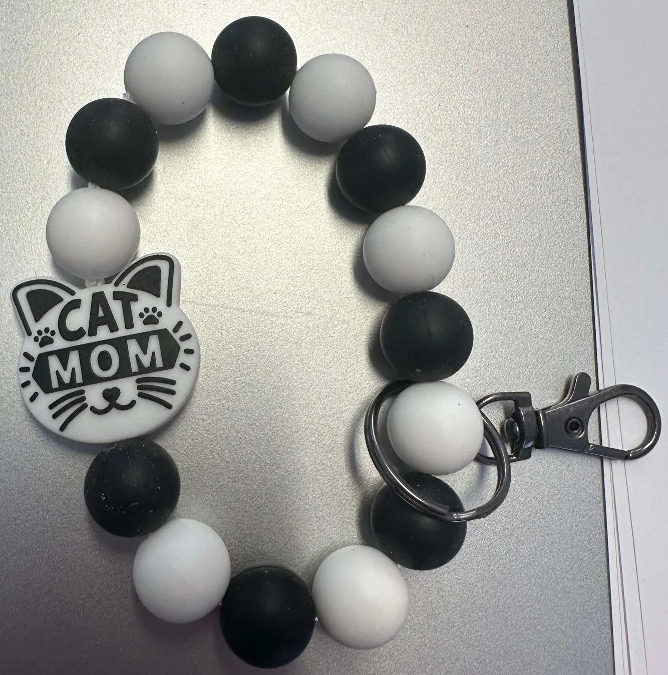Cat Mom Silicone Wristlet