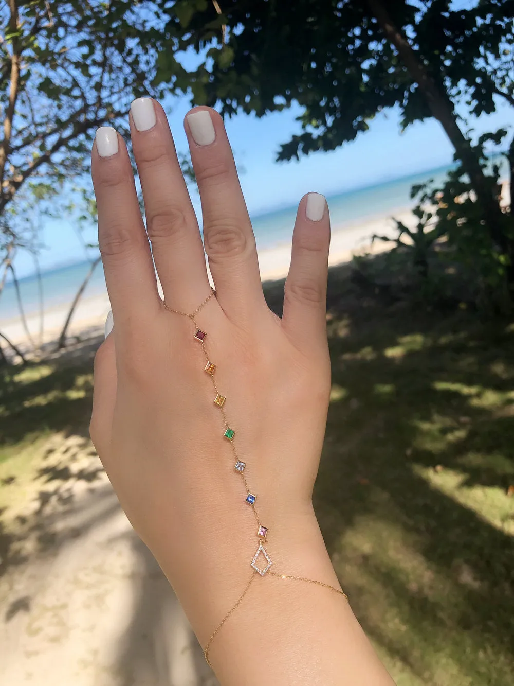 Chakra Princess Rainbow Lariat Wristlet