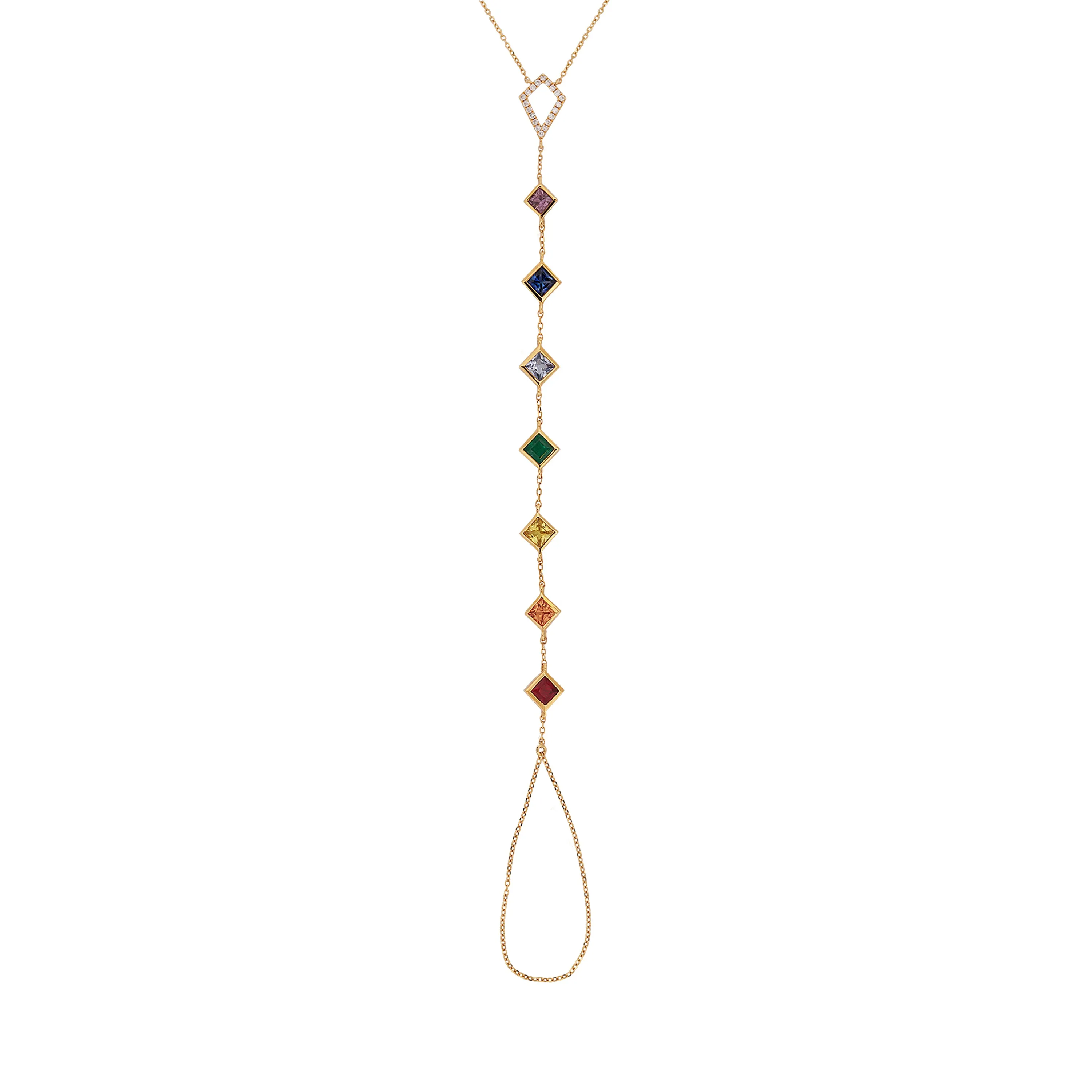 Chakra Princess Rainbow Lariat Wristlet