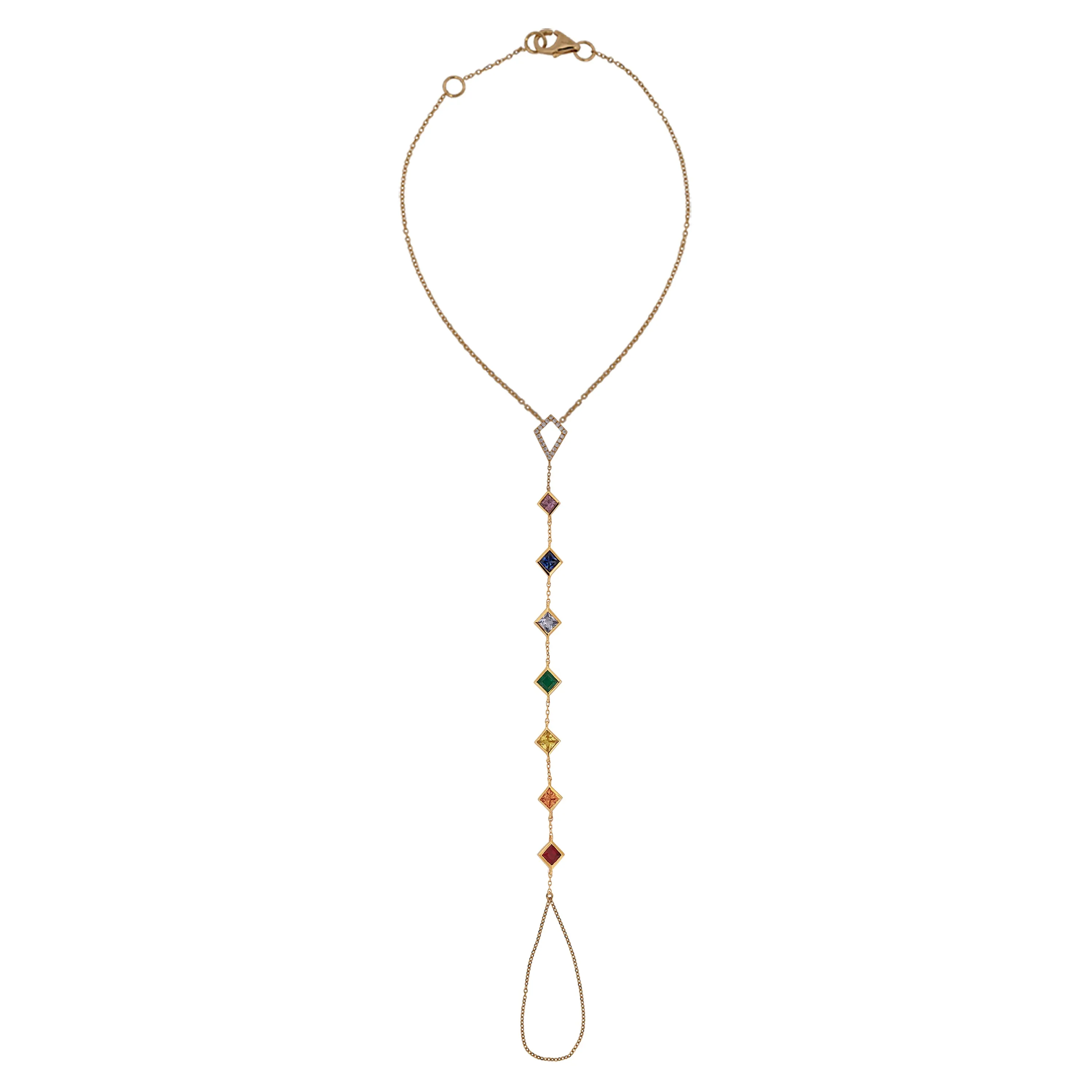Chakra Princess Rainbow Lariat Wristlet