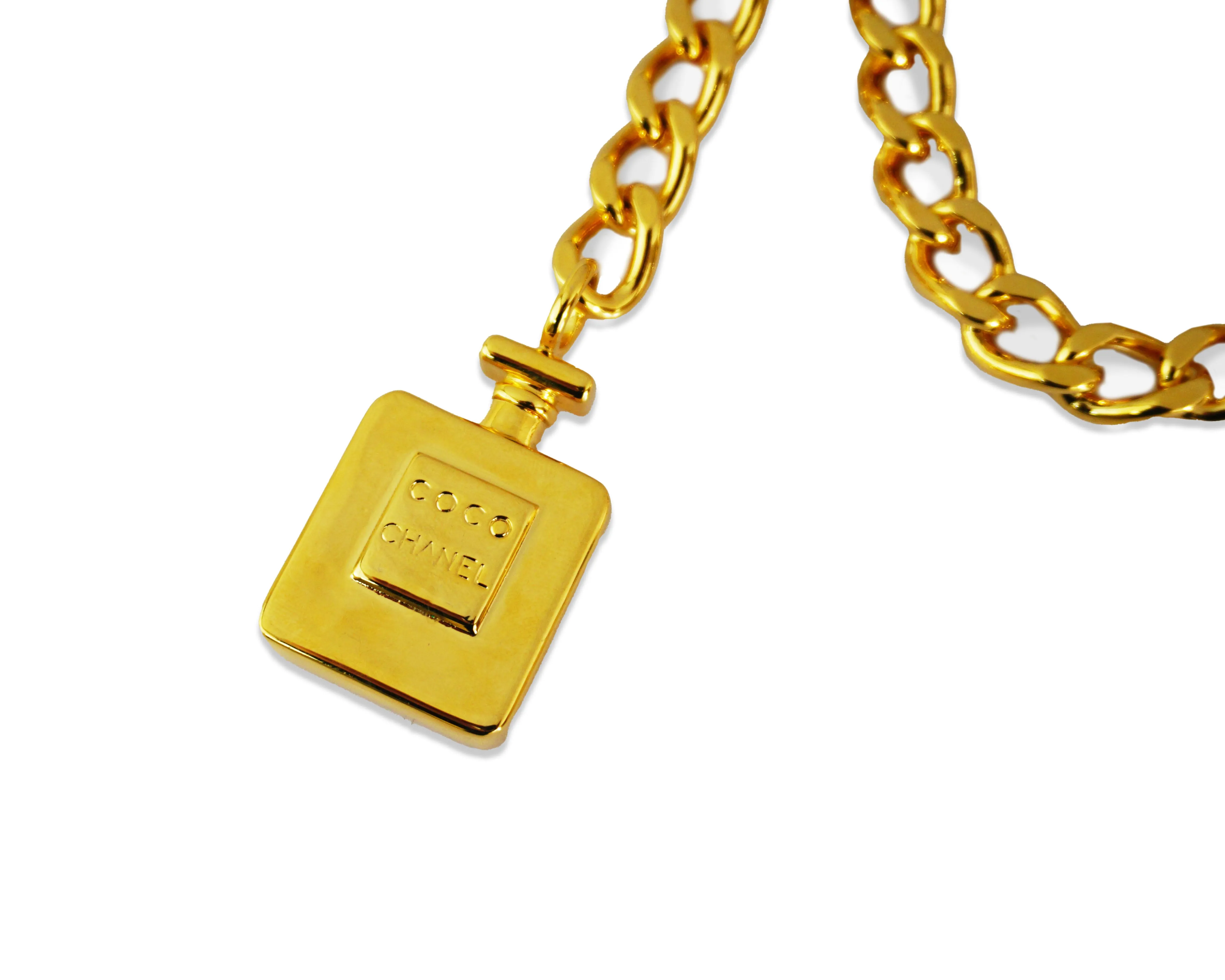 Chanel Vintage Rare Perfume Bottle Chain Belt