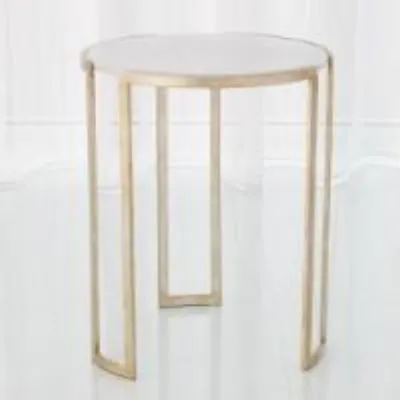 Channel Accent Table - Silver Leaf