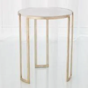 Channel Accent Table - Silver Leaf