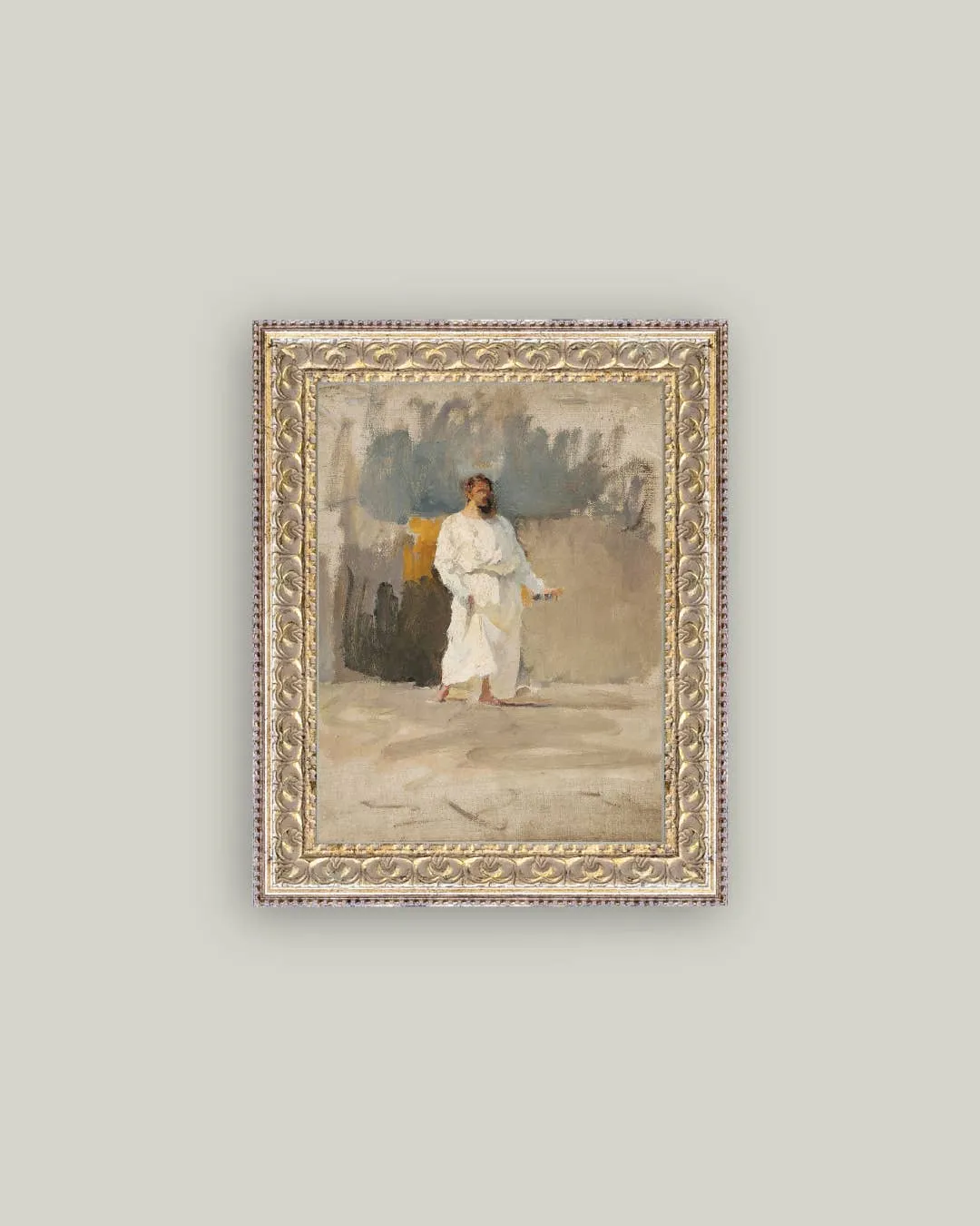 Christ Framed Antique Art