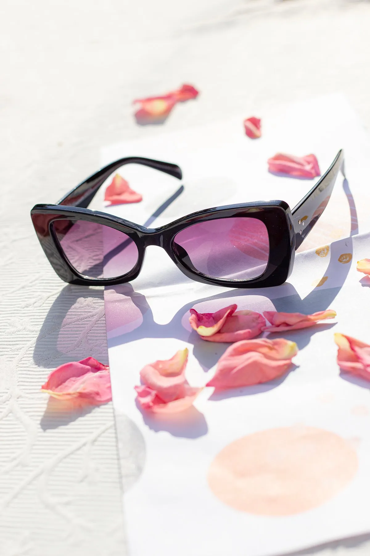 Chunky Triangle Cat Eye Sunglasses