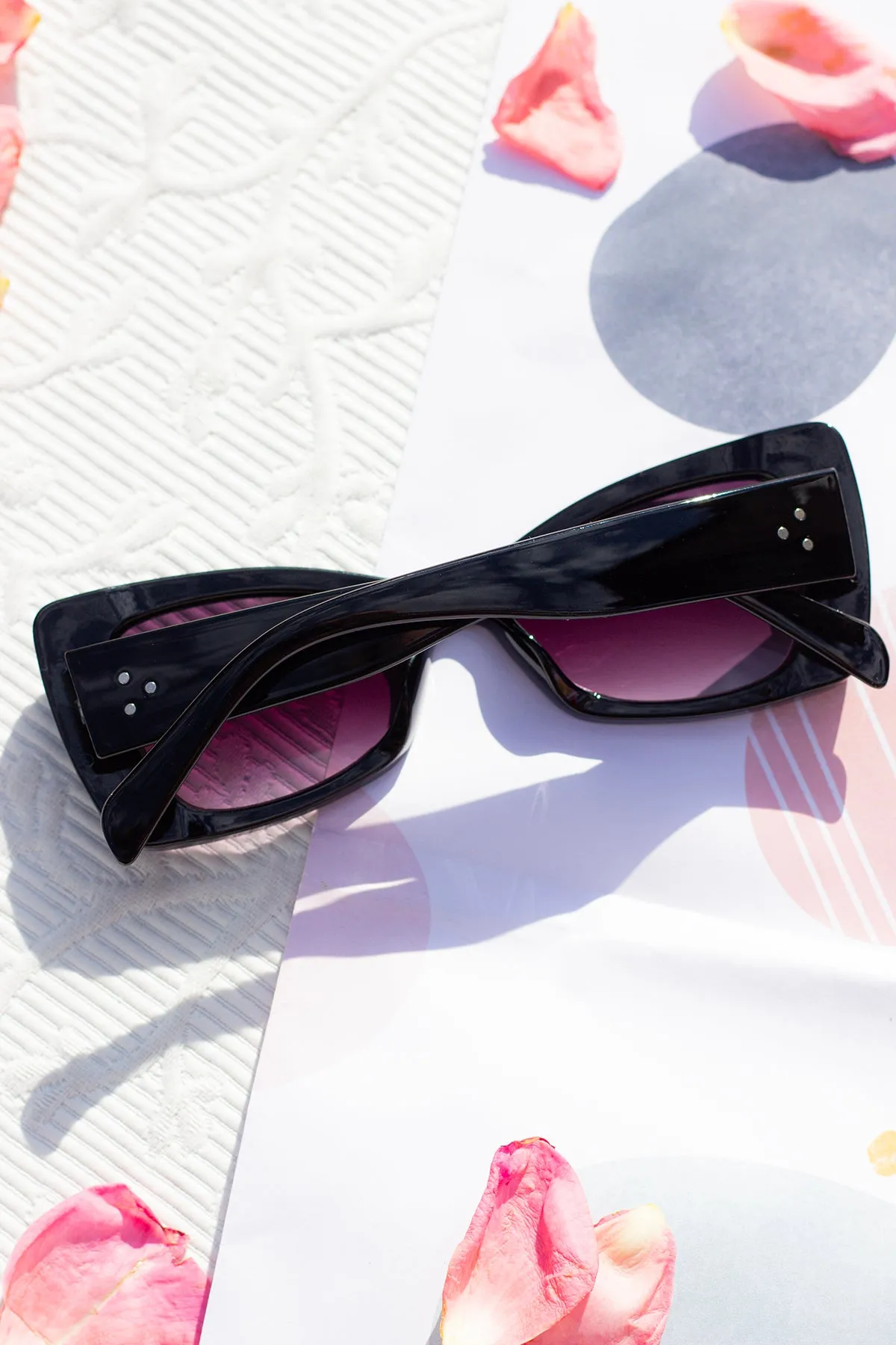 Chunky Triangle Cat Eye Sunglasses