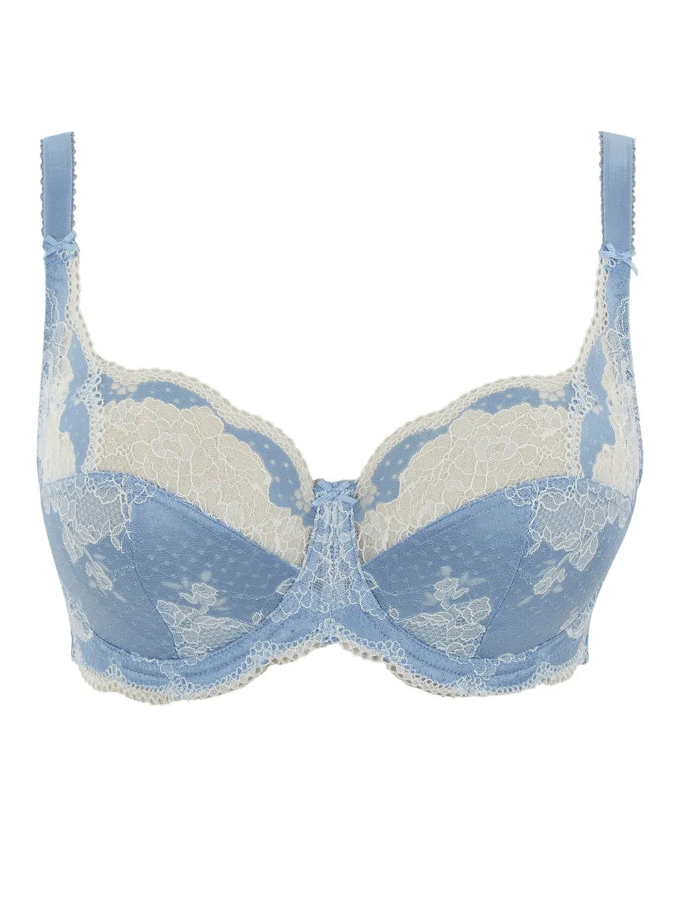 Clara Full Cup Bra In Dusky Blue - Panache