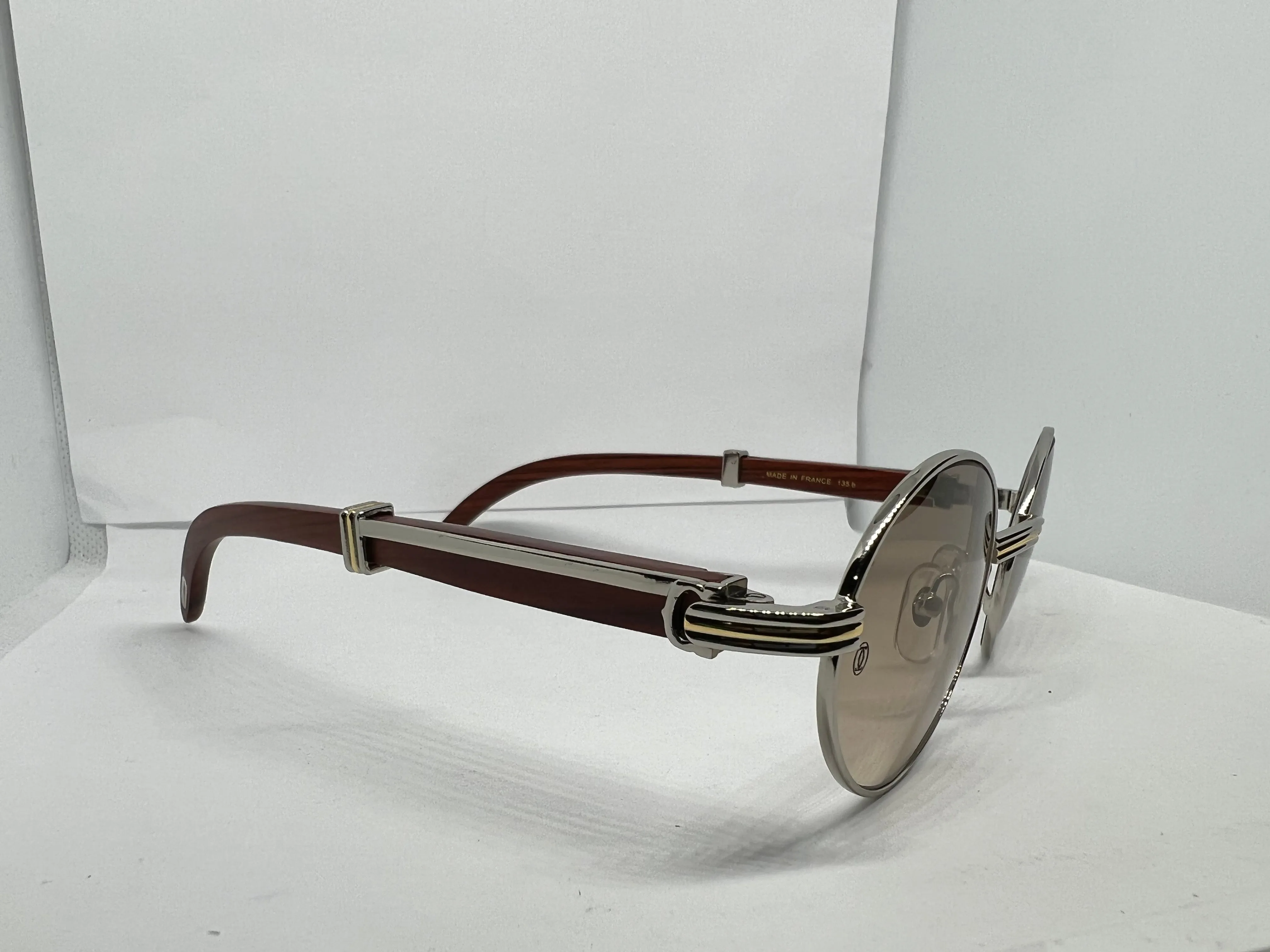 Classic 53-22 Cartier Ovals w/ Tan Tinted Lenses & Cartier Arms