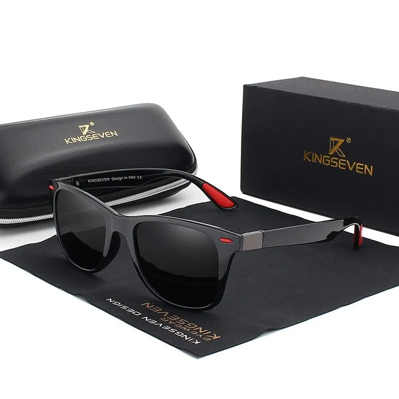 Classic Polarized   Driving Square Frame Sunglasses