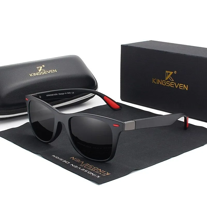 Classic Polarized   Driving Square Frame Sunglasses