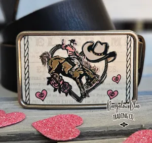 Cowboy Love Belt Buckle
