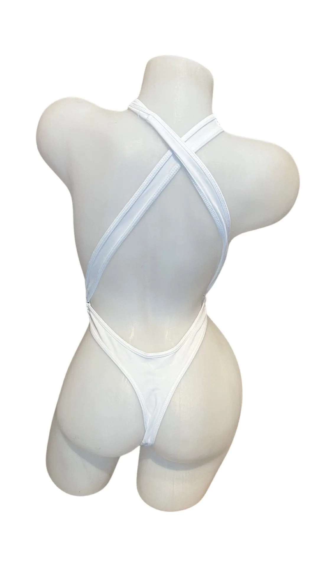 Criss Cross Sling Shot - White