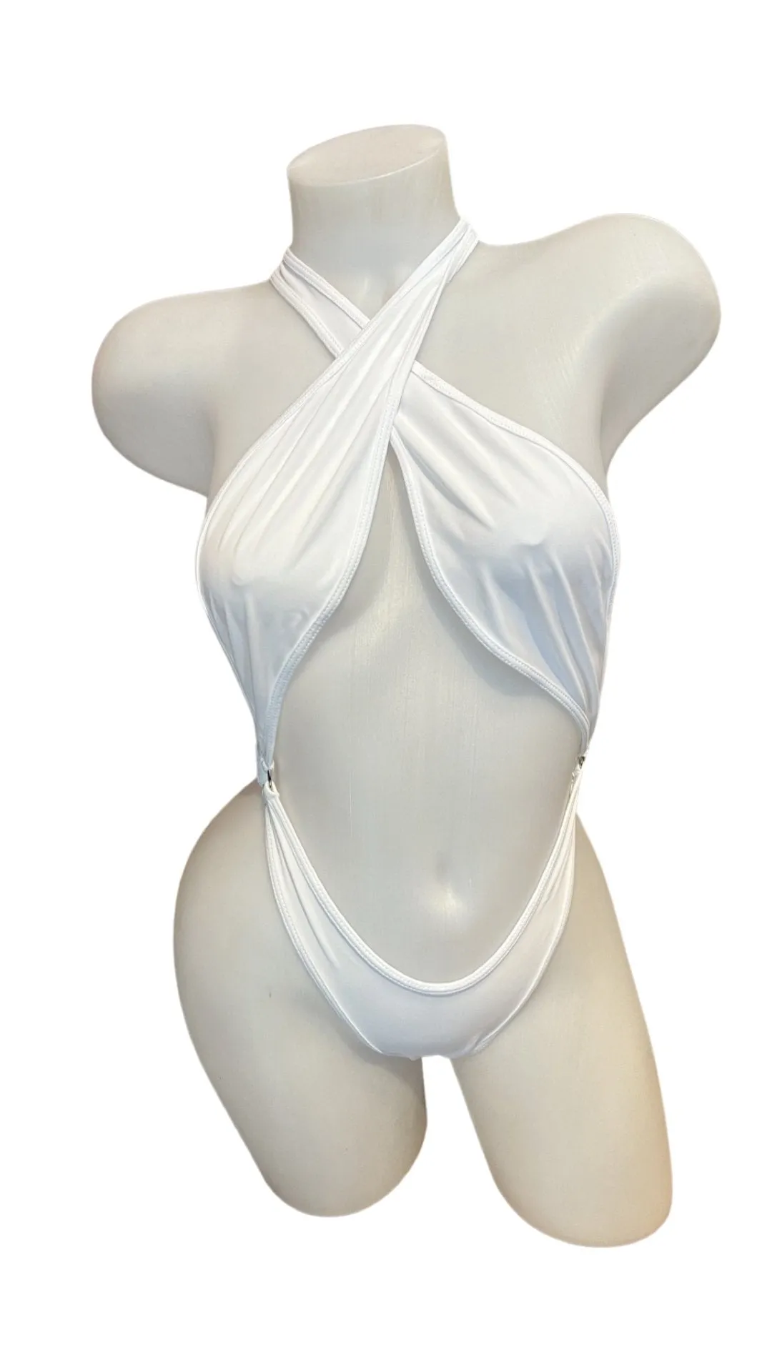 Criss Cross Sling Shot - White