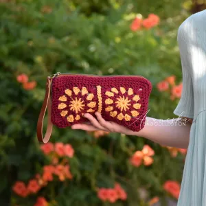 Crochet Granny Square Wristlet Purse | IRENE