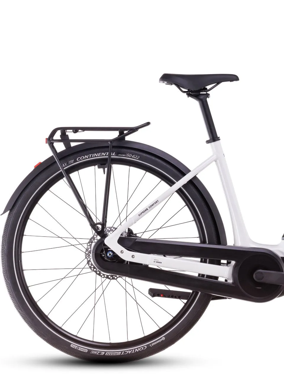 Cube Supreme Hybrid Comfort One 500 Electric Hybrid Bike 2025 - Metallic White