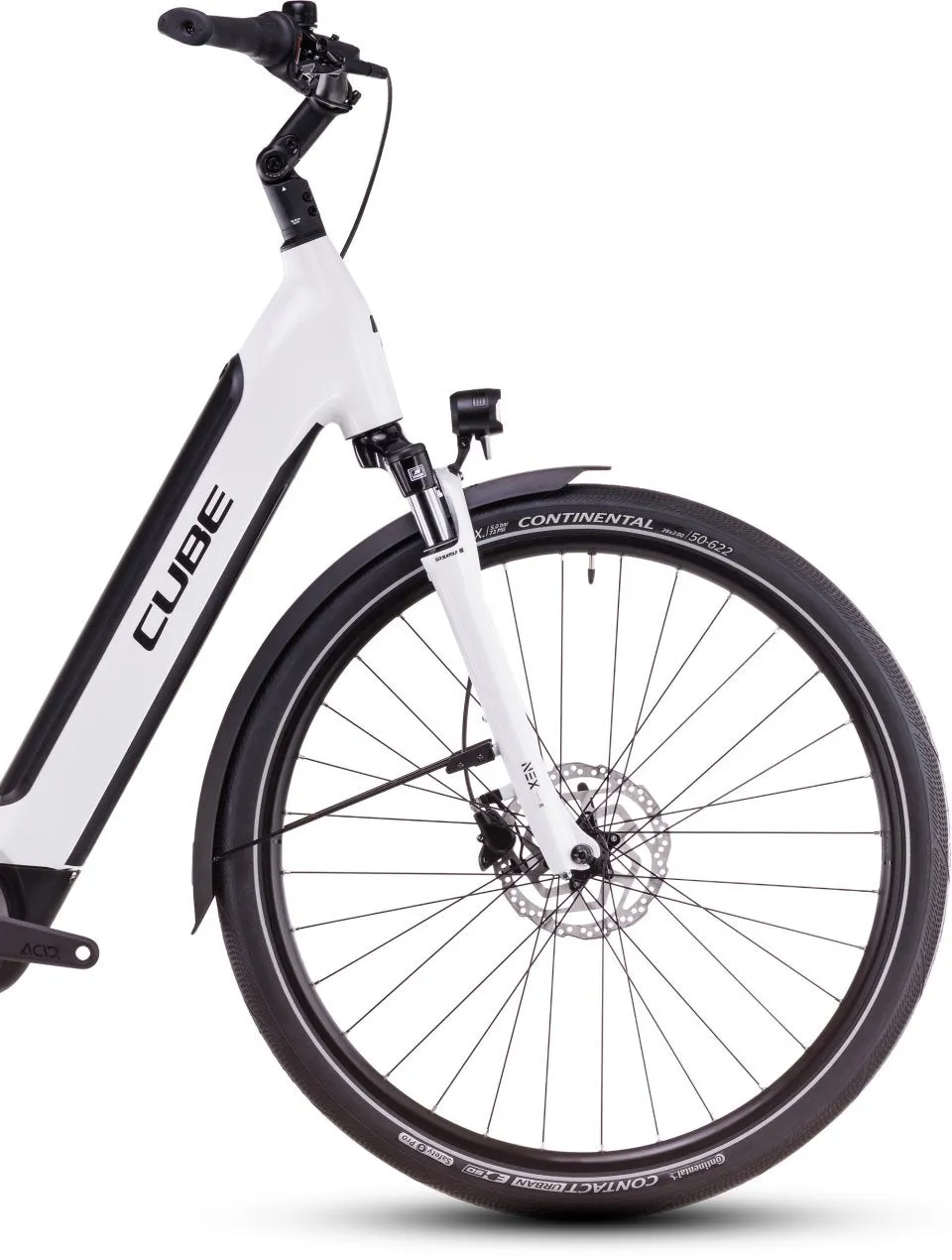 Cube Supreme Hybrid Comfort One 500 Electric Hybrid Bike 2025 - Metallic White