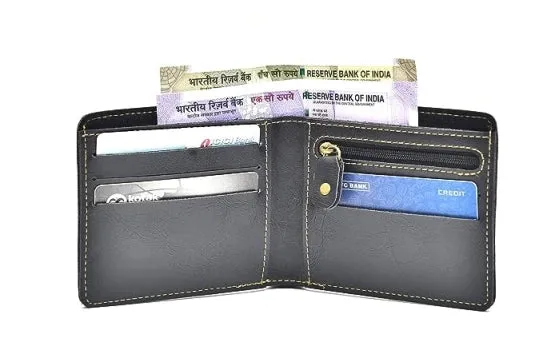Customized Men's Wallet and Belt - Black