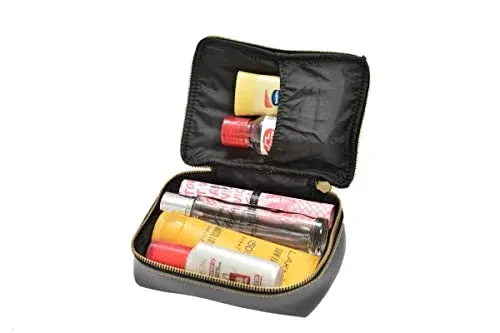 Customized Women's Croc Sling Bag   Mini Make up kit - Pink Grey