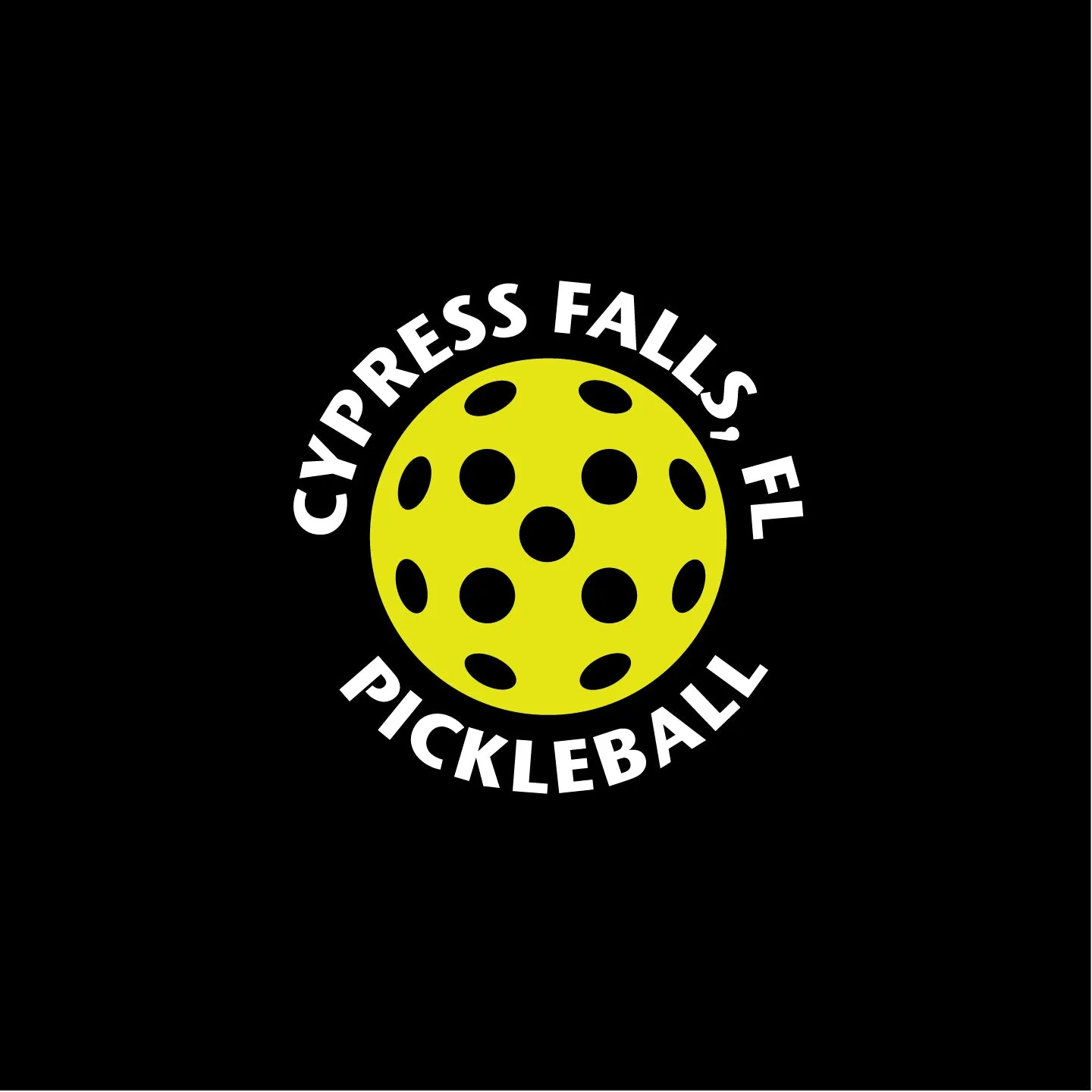 Cypress Falls Pickleball Decal - Bumper Sticker