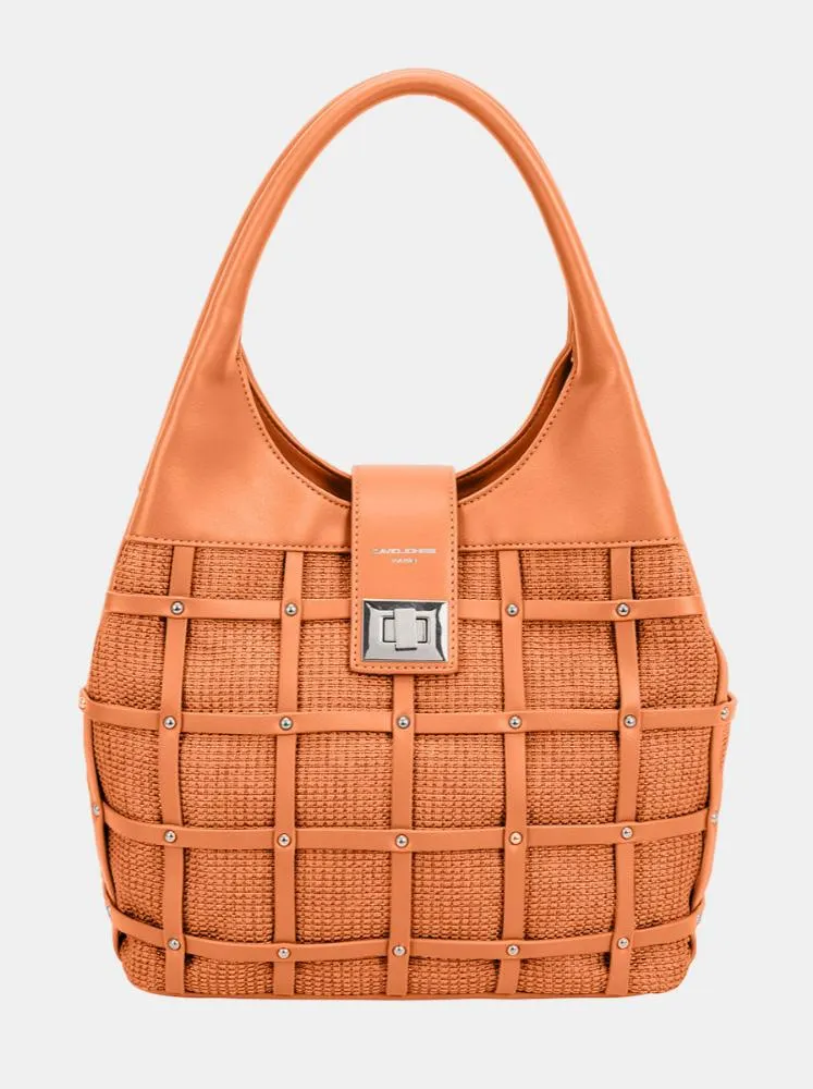 David Jones Rivet Decor Handbag