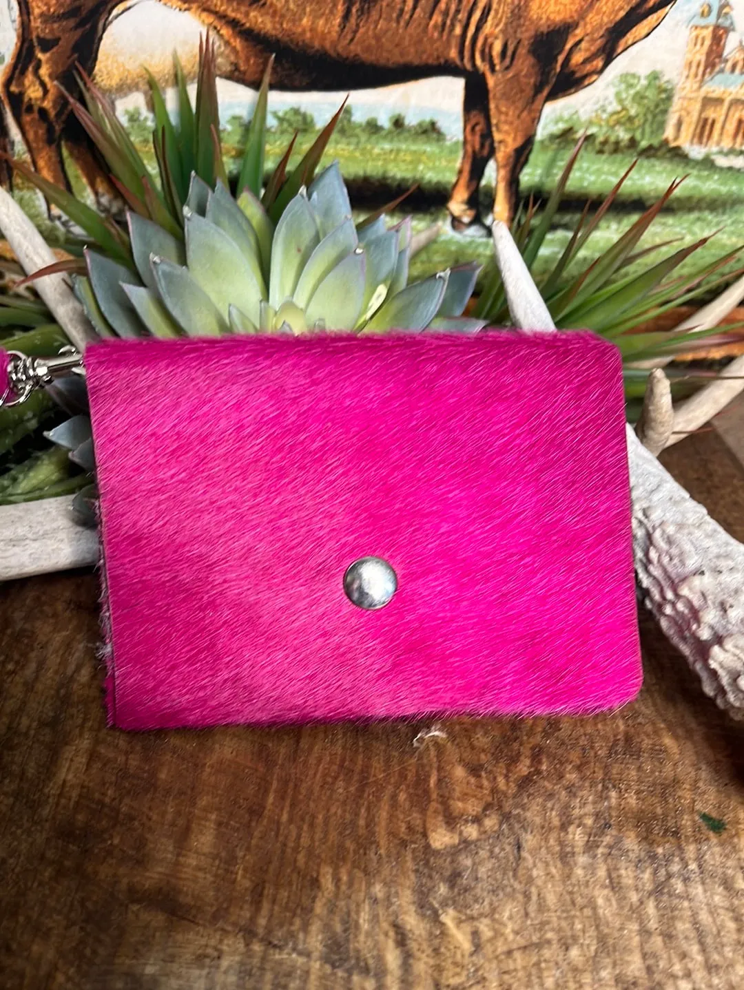 Dawn Hair on Hide  or Tooled Leather Wristlet