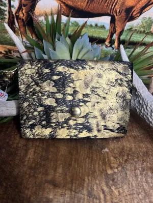 Dawn Hair on Hide  or Tooled Leather Wristlet