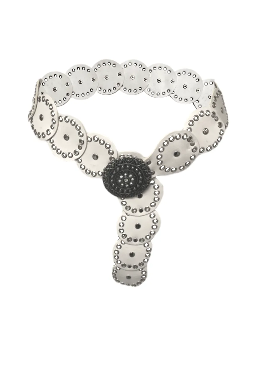 DEAD STOCK WHITE DISC BELT
