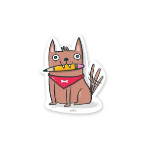 Decal Sticker / Pencil Dog
