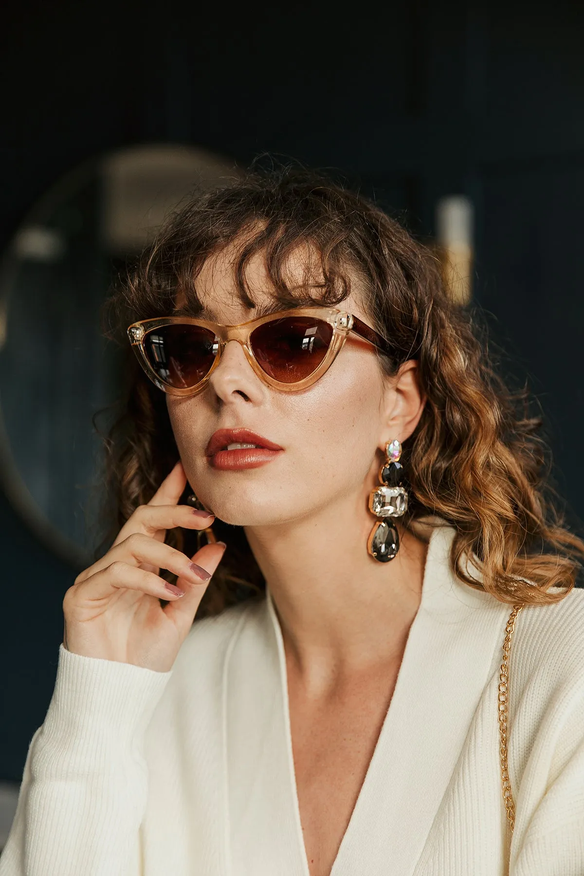 Deep Mini Cat Eye Sunglasses