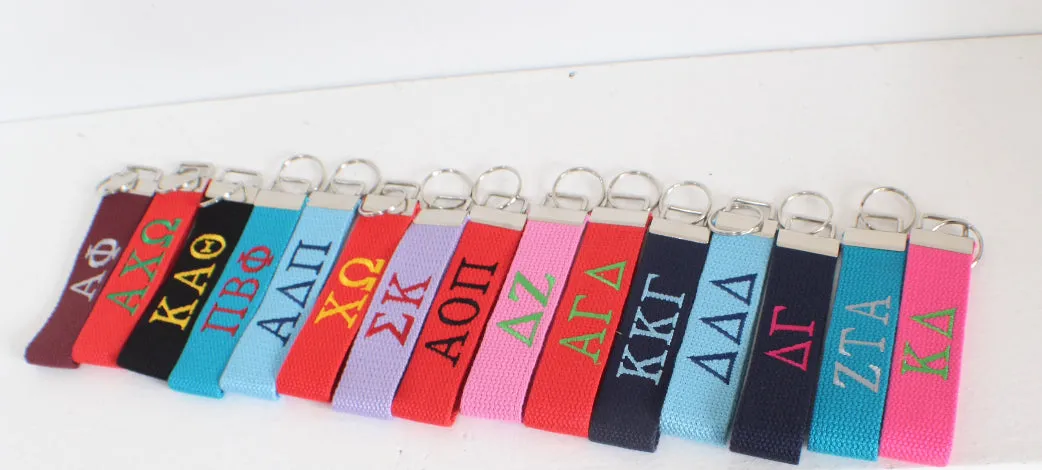 Delta Gamma Wristlet Keychain