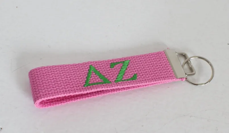 Delta Zeta Wristlet Keychain