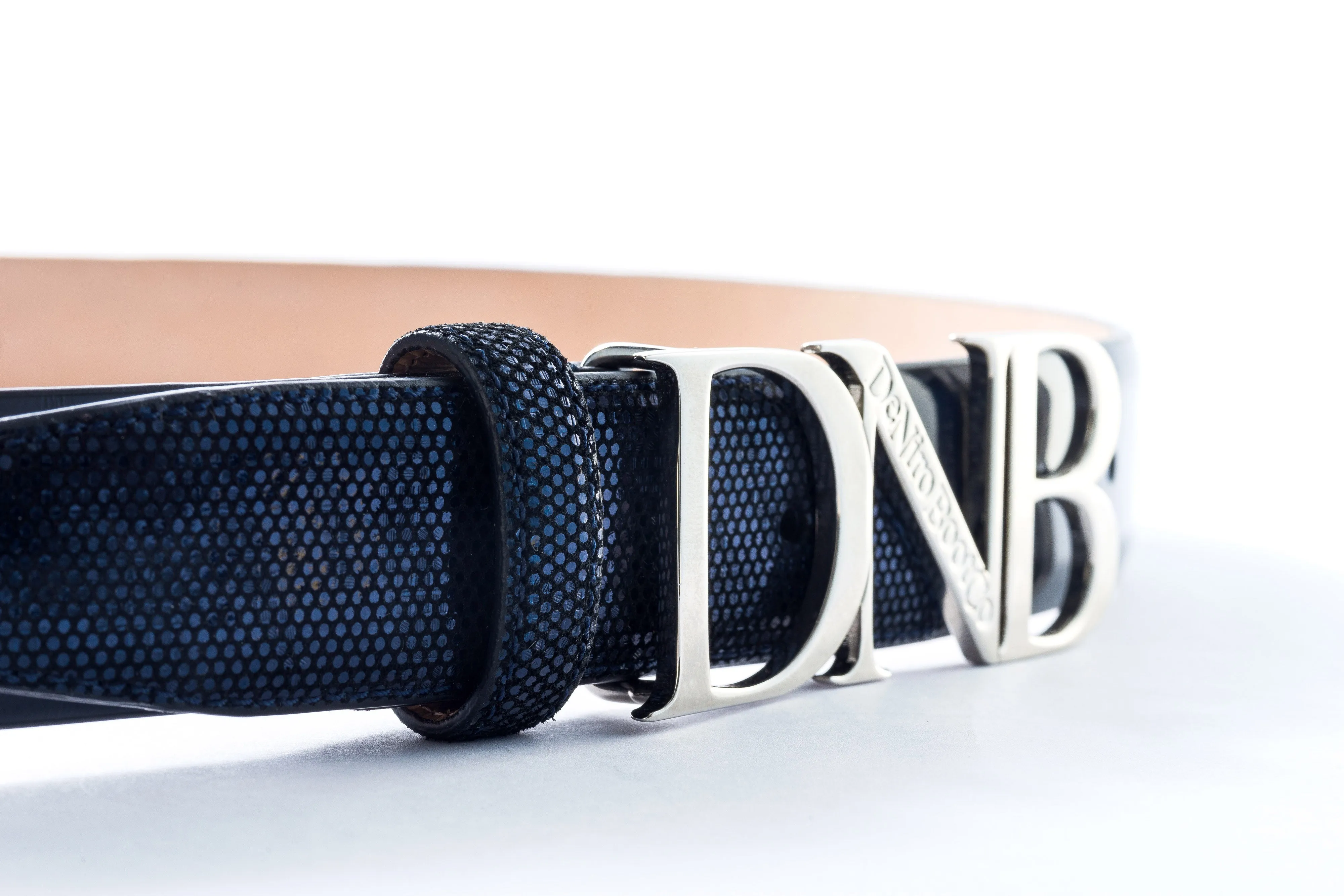 Deniro Incanto Brushed Blue Belt