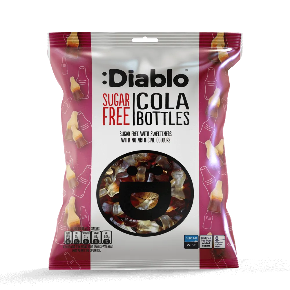Diablo Winegum Mixed - 6x75g. (Sugar Free)