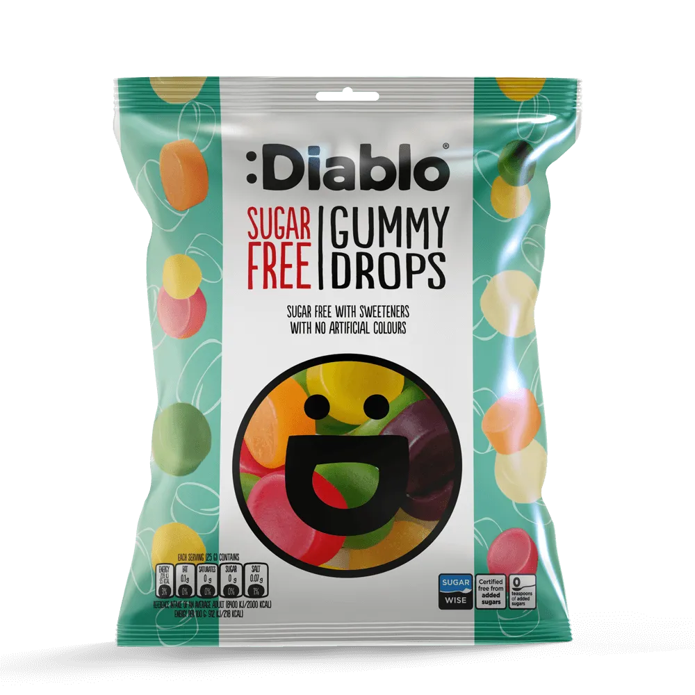 Diablo Winegum Mixed - 6x75g. (Sugar Free)