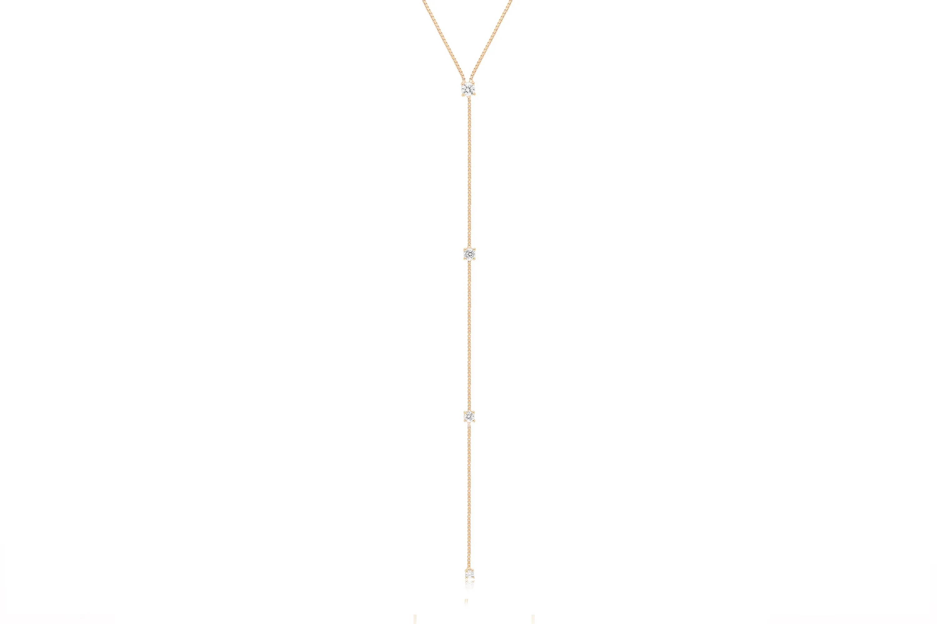 Diamond Callae Lariat Necklace