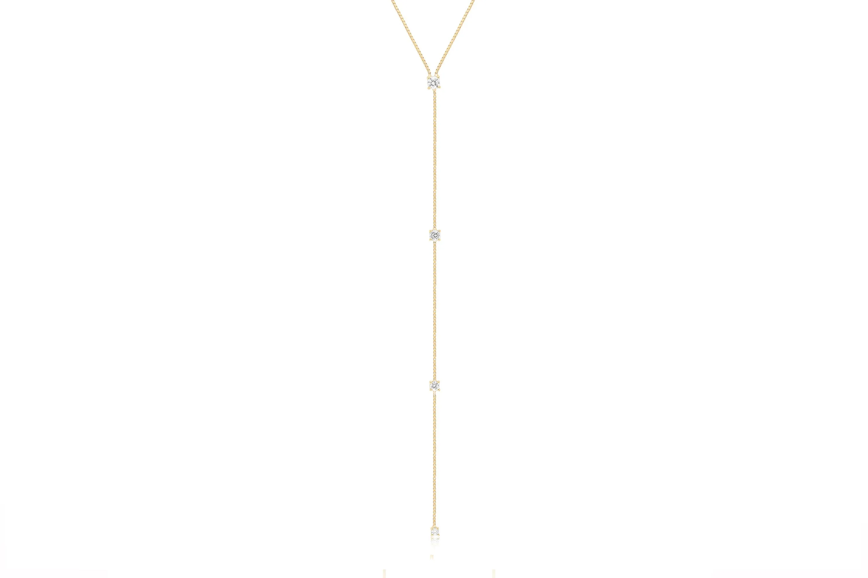 Diamond Callae Lariat Necklace