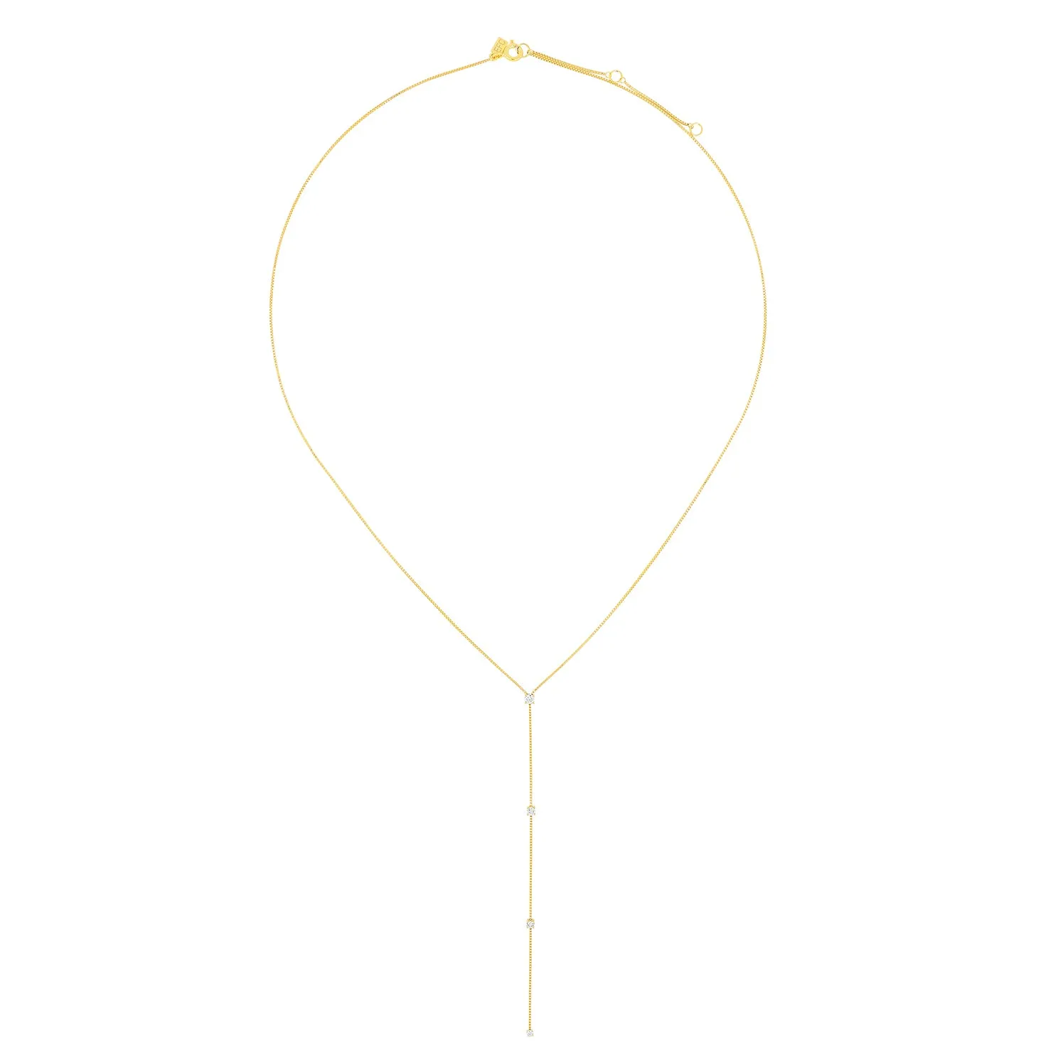 Diamond Callae Lariat Necklace