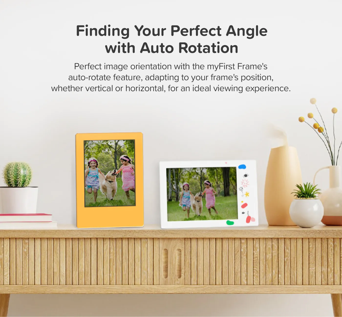 Digital Picture Frame | 9 Inch Personalized Gift | myFirst Frame Doodle