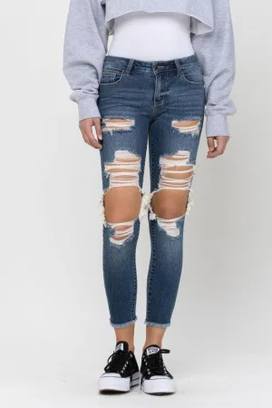 DISTRESSED SKINNY JEANS