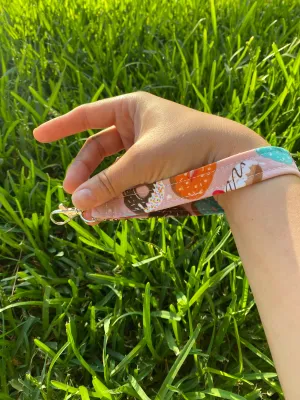 Donut Key Fob Wristlet keychain