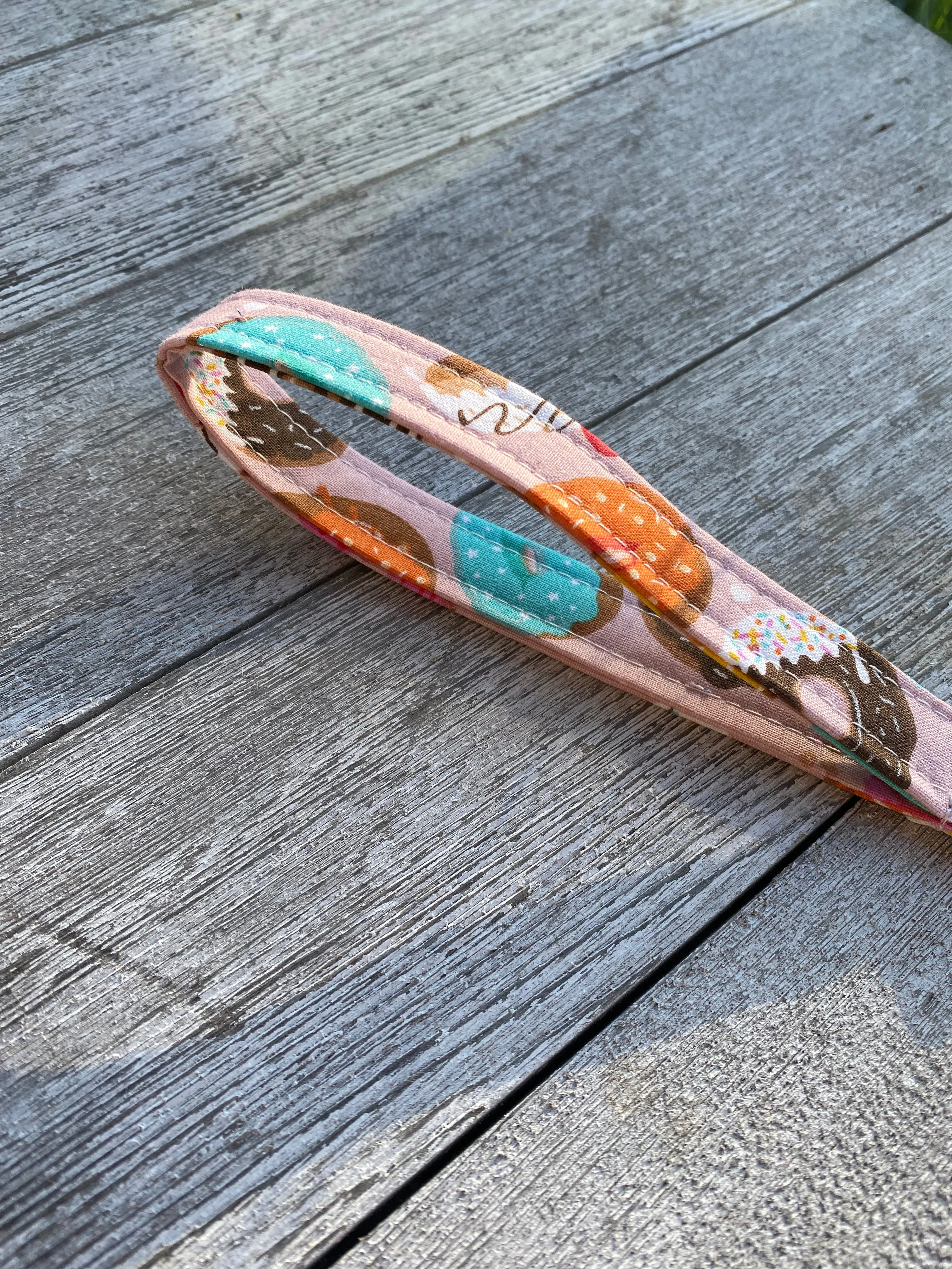Donut Key Fob Wristlet keychain