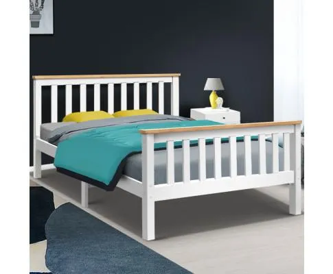 Double Full Size Wooden Bed Frame PONY Timber Mattress Base Bedroom Kids